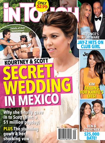 In Mexico At friend Joe Francis' estate Kourtney Kardashian Married
