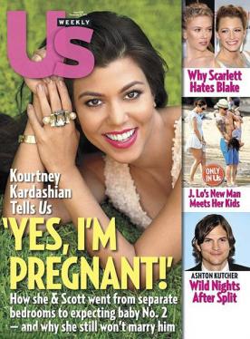 Kourtney Kardashian Pregnant Cover