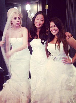 Lady Gaga, Vera Wang Wedding Dress