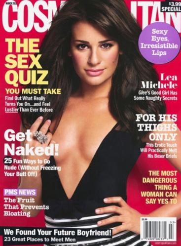 lea michele cosmopolitan pictures. Lea Michele on Cosmo Cover