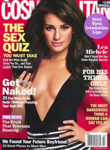 lea michele cosmopolitan photos. Lea Michele on Cosmo Cover