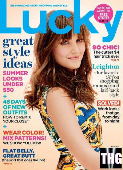 Leighton Meester Lucky Cover