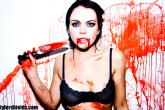 Lindsay Lohan Covered in Blood