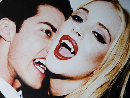 lindsay lohan vampire teeth. Lindsay Lohan: Vampire