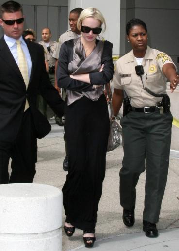 Lohan at Progress Report Hearing