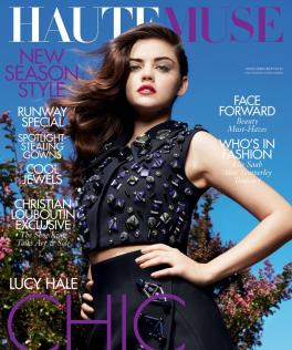 Lucy Hale HauteMuse Cover