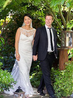 Mark Zuckerberg and Priscilla Chan Wedding Photo