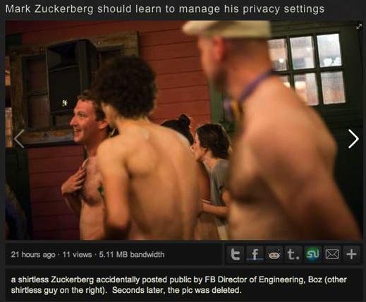 Mark Zuckerberg Shirtless