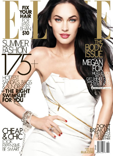Megan Fox covers the June 2009 issue of Elle Clear a few hours on your 