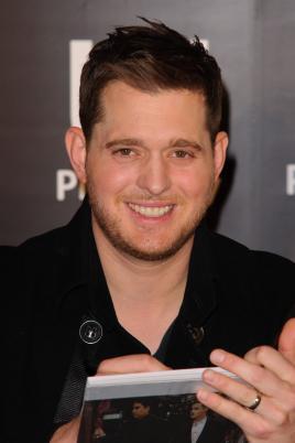 Michael Buble at a Book Signing