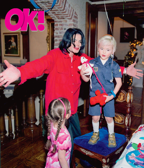 Michael, Prince and Paris Jackson in a photo from years ago when they were 