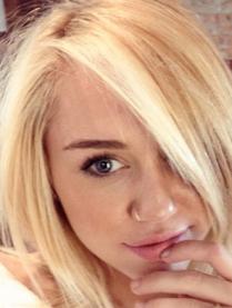 Miley Cyrus as a Blonde