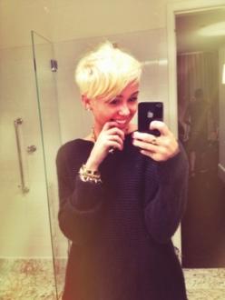 Miley Cyrus with Short Hair