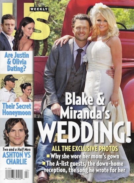 blake shelton miranda lambert wedding. Miranda Lambert Wedding Dress