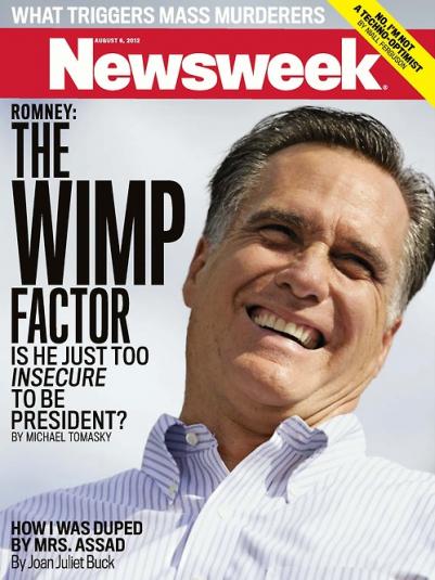 Mitt Romney Wimp Newsweek Cover