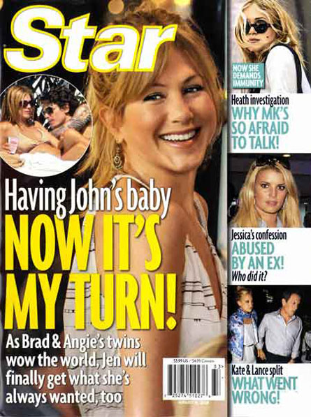 jennifer aniston pregnant. Is Jennifer Aniston pregnant? You would think so, if you glanced at this 