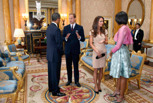prince william kate middleton. Prince William, Kate Middleton, Barack and Michelle Obama