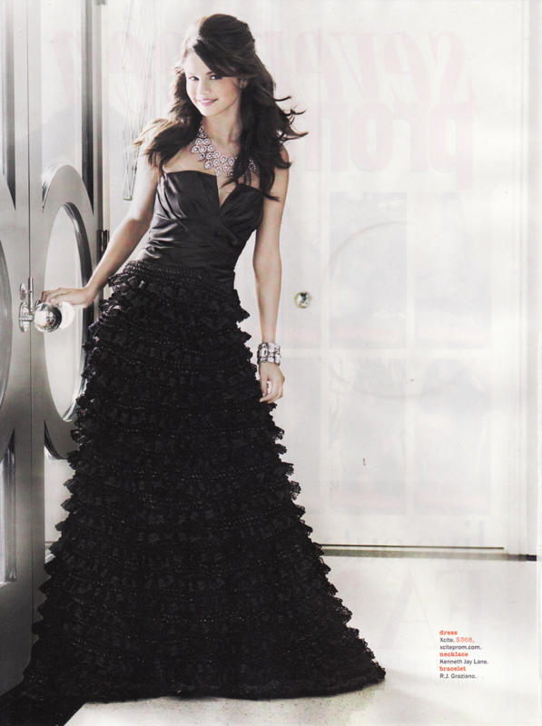 Prom Bound. Selena Gomez looks elegant in this picture from Seventeen