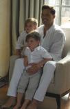 Ricky Martin and His Sons