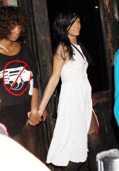 Rihanna and Melissa Forde