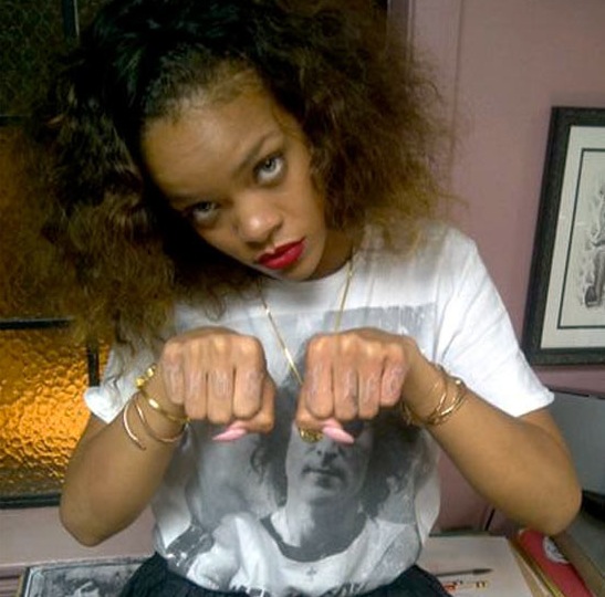 Rihanna's new tattoo is a tribute to living life HARD Thug life baby