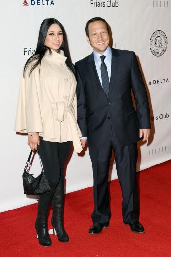 Rob Schneider and Patricia Azarcoya Arce