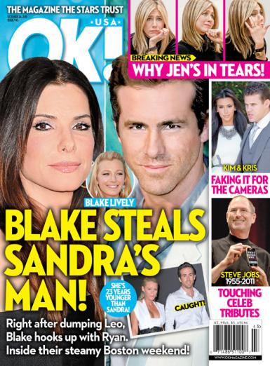 Sandra Bullock, Ryan Reynolds Cover