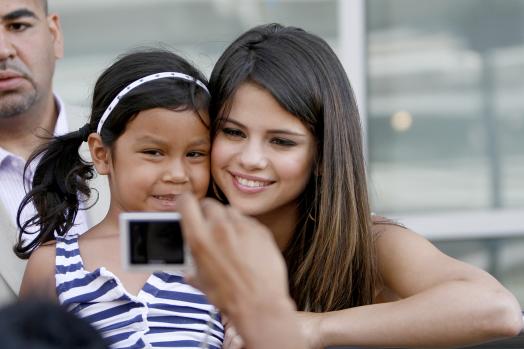 Selena and a Fan