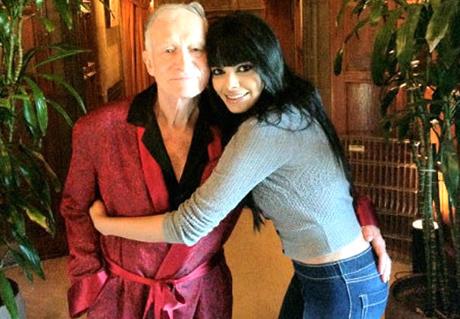 Sherlyn Chopra and Hugh Hefner