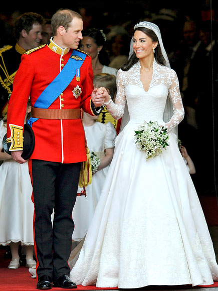 The Royal Wedding Couple Kate Middleton and Prince William at the Royal 