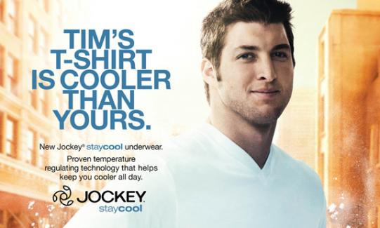Tim Tebow Jockey Ad