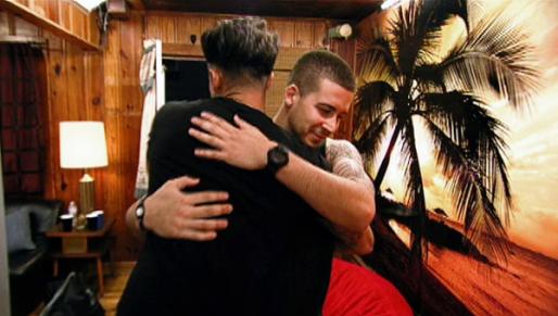 Vinny and Pauly Hug