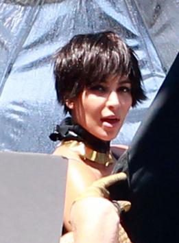 Wigged Kim Kardashian