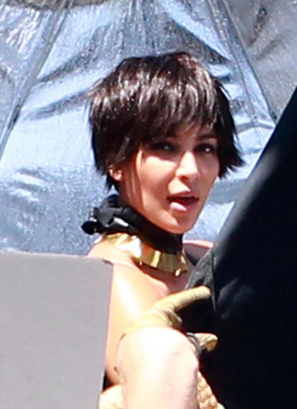 Kim Kardashian rocks a wig with short hair in this photo