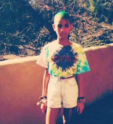 Willow Smith with Green Hair