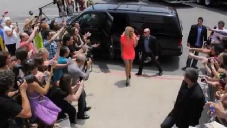 Britney Spears Arrives at X Factor Auditions