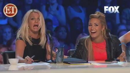 Britney Spears Stunned By Lightning on X Factor
