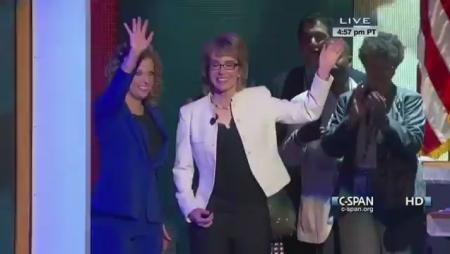 Gabrielle Giffords Pledge of Allegiance 2012 DNC