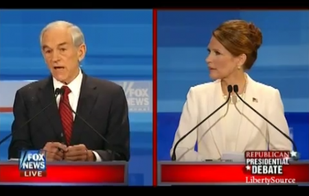 GOP Debate: Paul vs. Bachmann