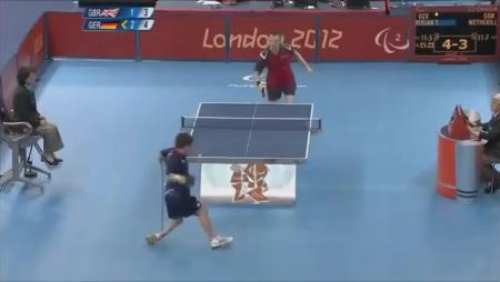 Insane Table Tennis Shot at Paralympics