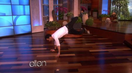 Justin Theroux Dances on Ellen