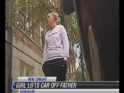 Lauren Kornacki Lifts Car, Saves Father
