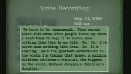 Michael Jackson Recording at Dr. Conrad Murray Trial