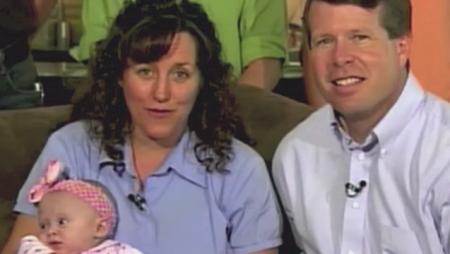 Michelle Duggar Reads to Baby