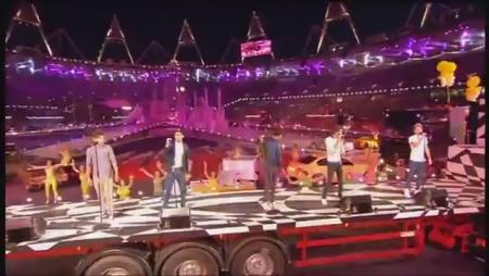 One Direction at Olympics Closing Ceremony