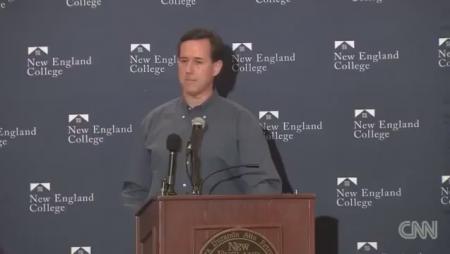 Rick Santorum Booed Off Stage in New Hampshire