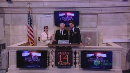 Robert Pattinson at New York Stock Exchange