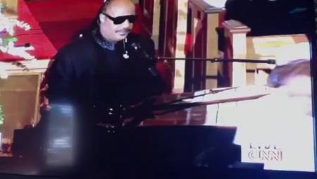 Stevie Wonder Performs at Whitney Houston Funeral