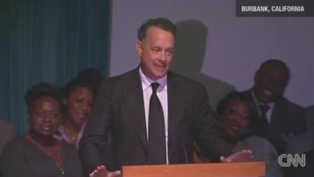 Tom Hanks at Michael Clarke Duncan Memorial Service