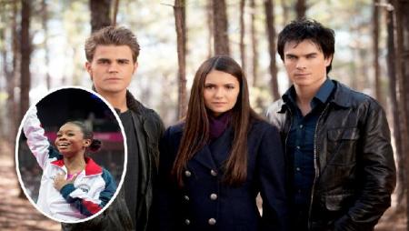 Vampire Diaries Stars to Gabby Douglas: Good luck!